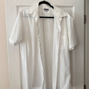 Van Heusen Men's White Short Sleeve Shirt